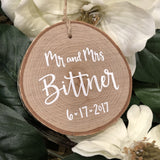 Custom Mr. and Mrs. / Wedding / Family Name Ornament